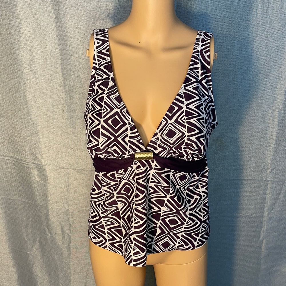 NWT ~ MERONA PLUM SWIM TOP